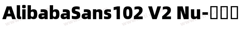 AlibabaSans102 V2 Nu字体转换